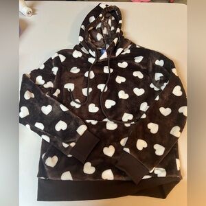 Chic Heart Print Women's Hoodie